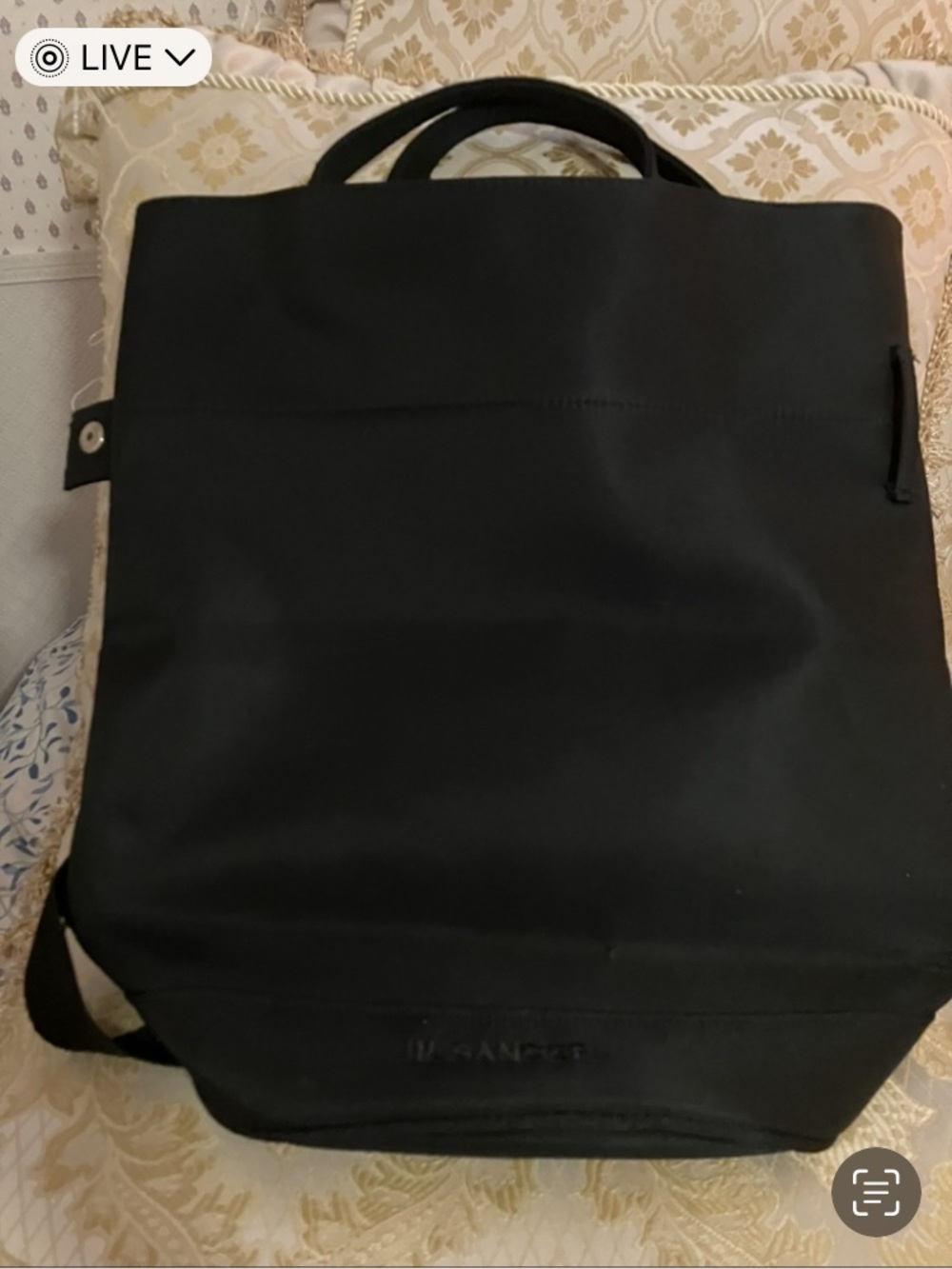 New Jil Sander Black Leather Backpack Tote - Picture 12 of 13